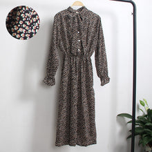 Load image into Gallery viewer, Red Chiffon Shirt Polka Dot Dress 2019 Autumn Dress Women Long Sleeve Vestidos Midi Casual Office Vintage Dresses Female Floral